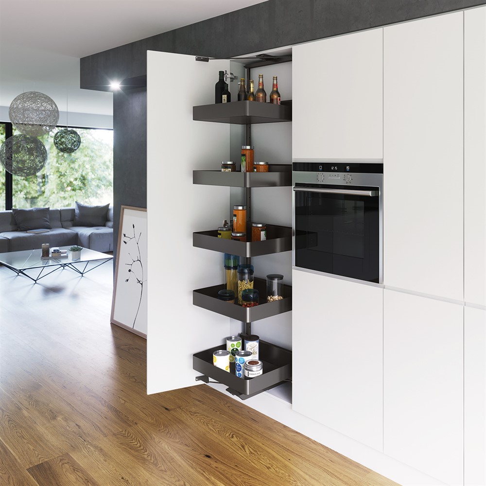 Beslag Design Högskåpsutdrag Tal Gate Planero 300 1900-2140 lavagrå