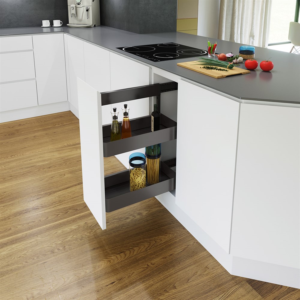 Beslag Design Skåpsutdrag Sub Side Planero 300 lavagrå