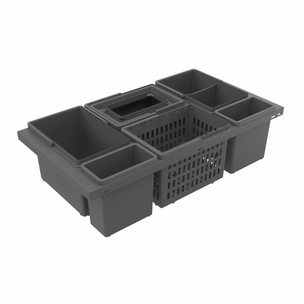 Källsortering Cube Basic Low Eco 400 mörkgrå