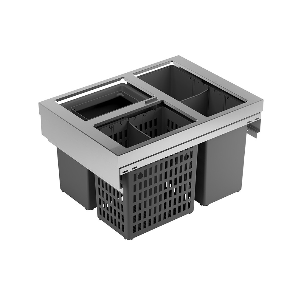 Beslag Design Källsortering Slide One Eco rostfri 600mm