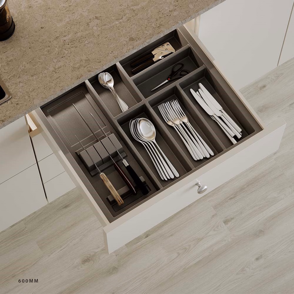 Besticklåda Basic 600 oriongrå 525x523mm