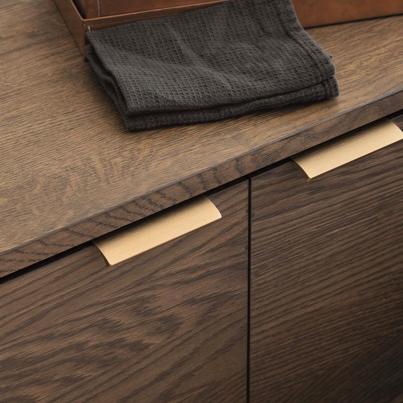 Profil Edge Straight-100 borstad mässing 60mm