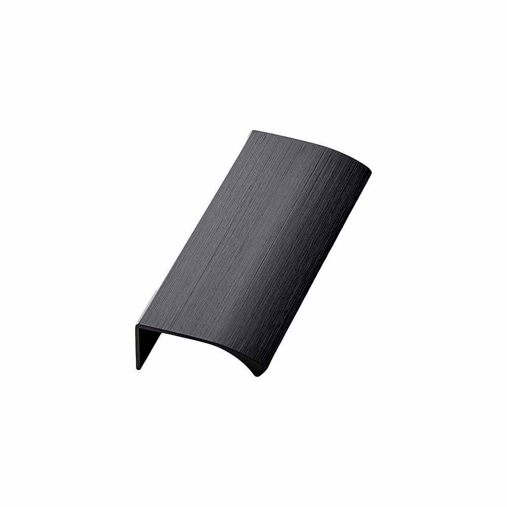 Profil Edge Straight-100 borstad svart 60mm