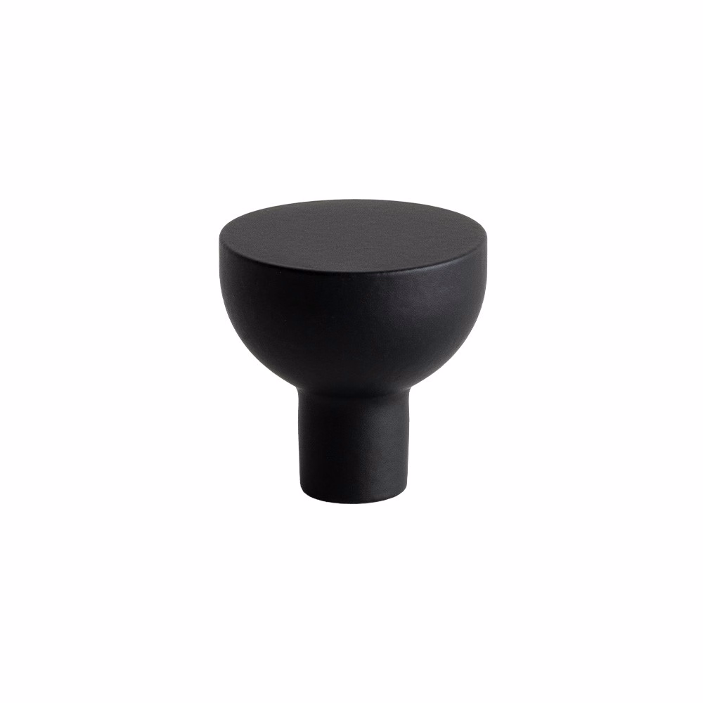 Knopp Copenhagen mattsvart Ø25mm