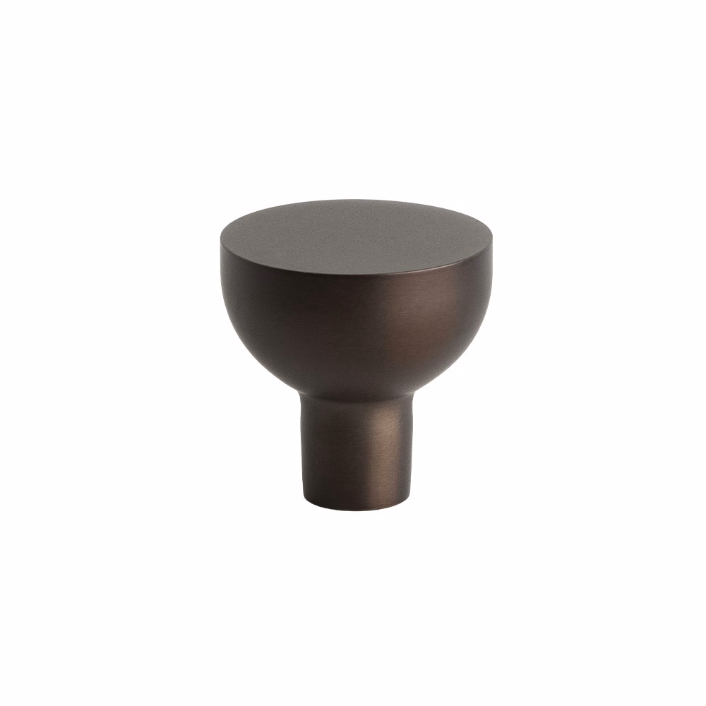 Knopp Copenhagen brunerad mässing  Ø25mm
