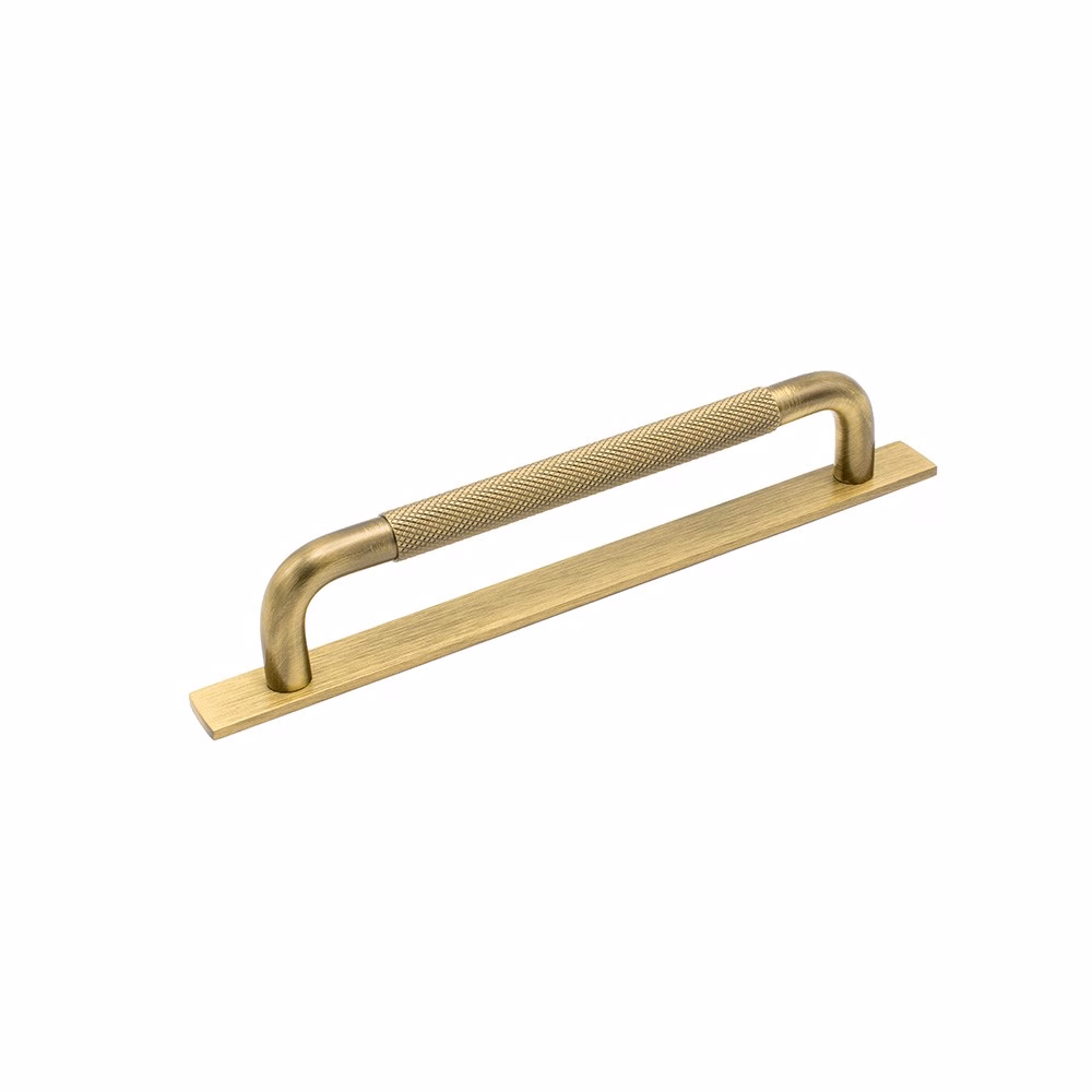 Handtag Helix/bricka-160 antik brons 160mm