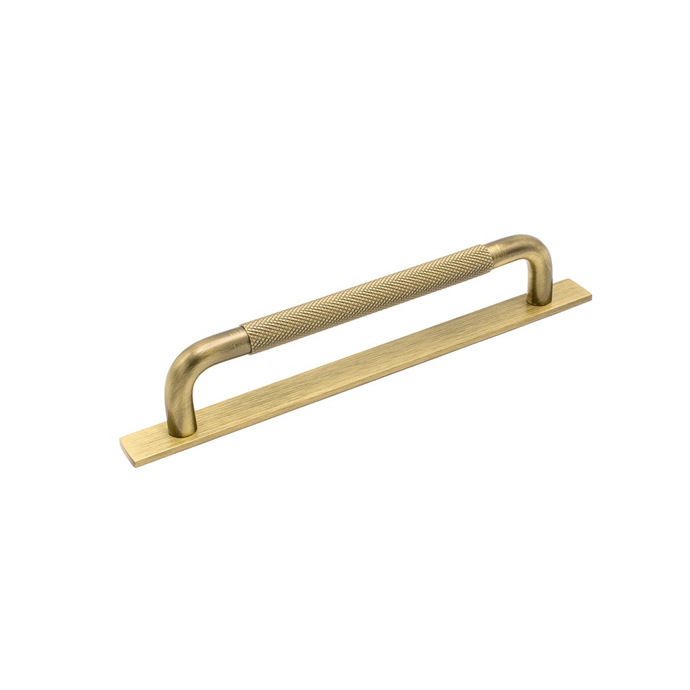 Handtag Helix/bricka-160 antik brons 160mm