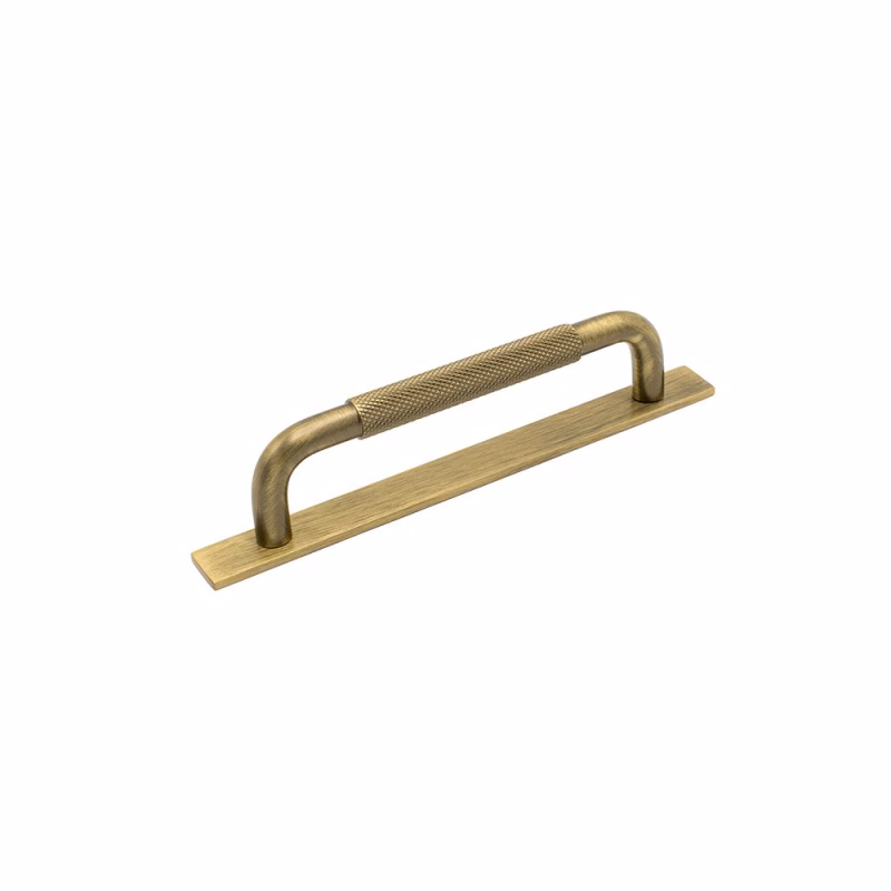 Handtag Helix/bricka-128 antik brons 128mm