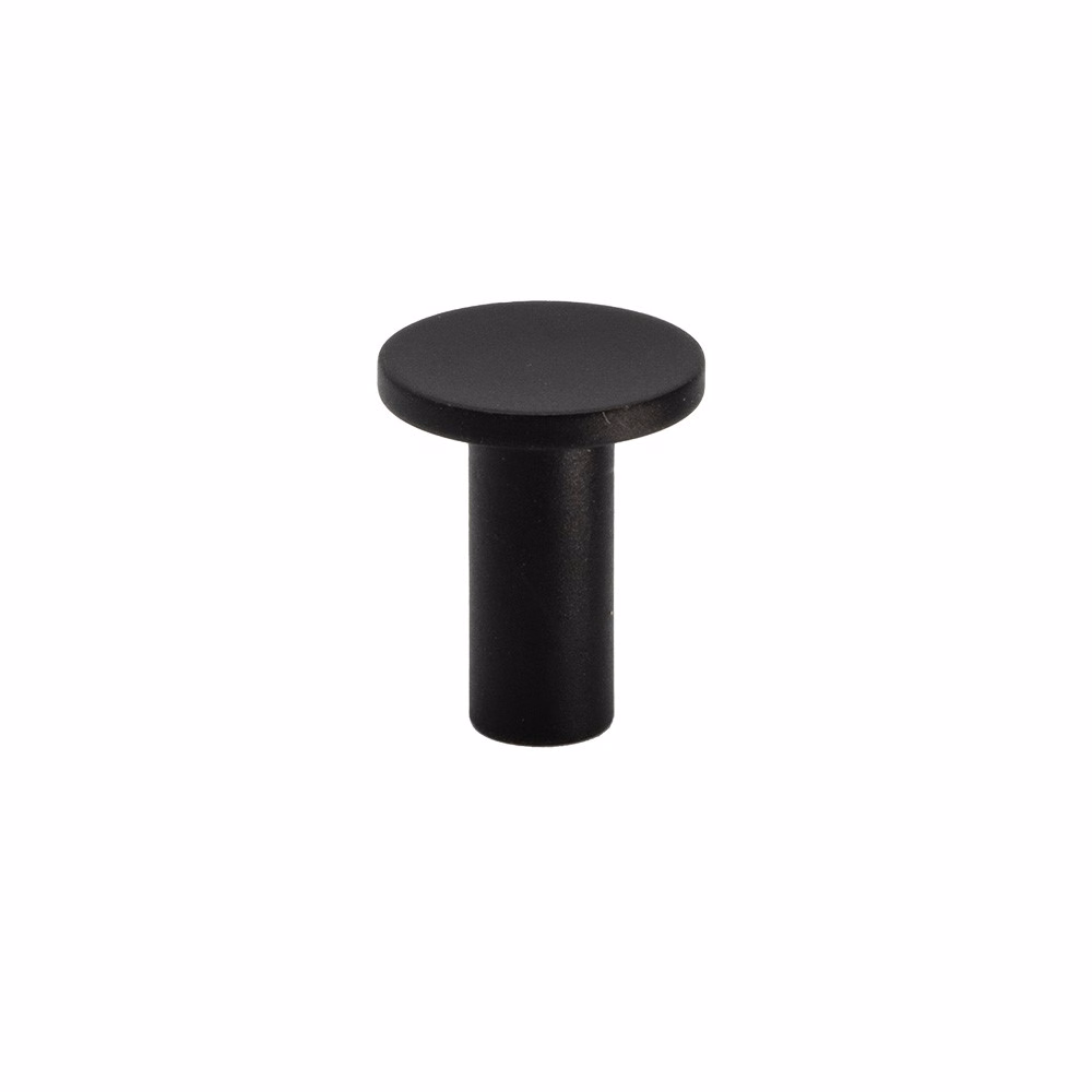 Knopp Sture mattsvart Ø18mm