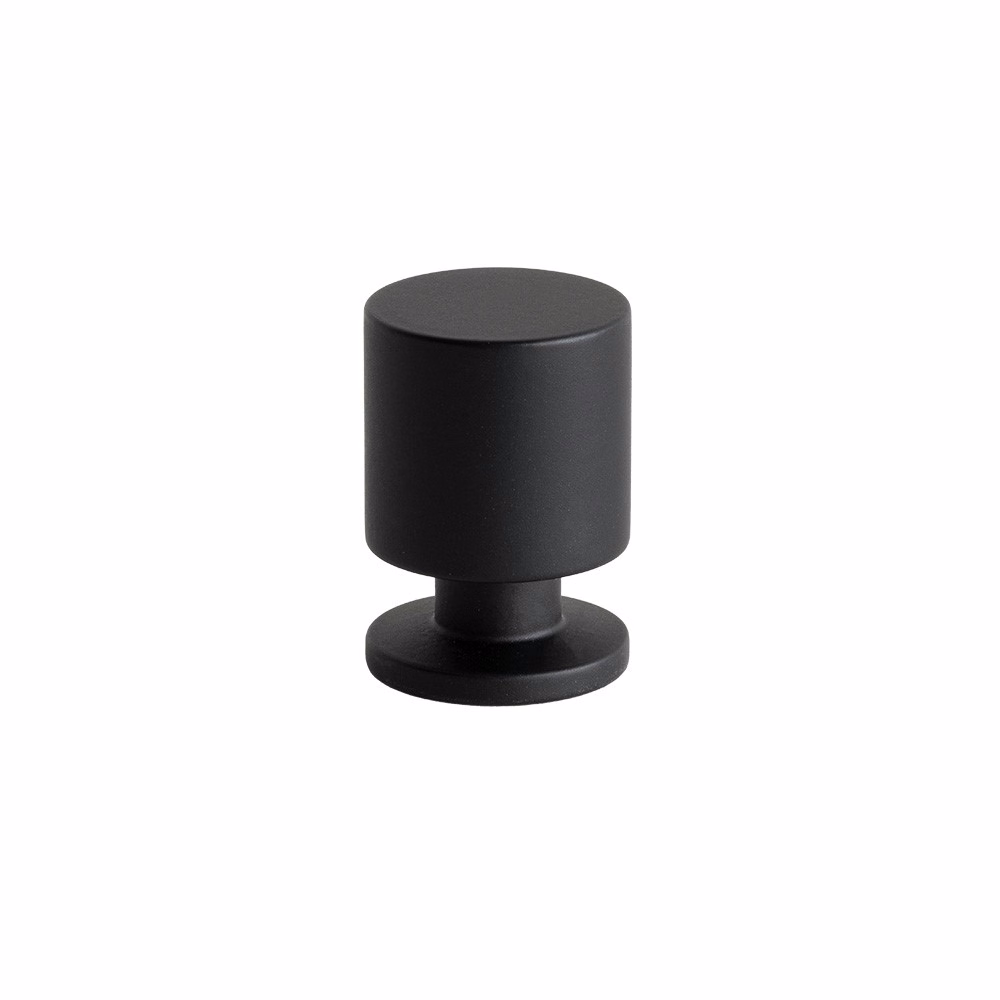 Knopp Solo mattsvart Ø21mm