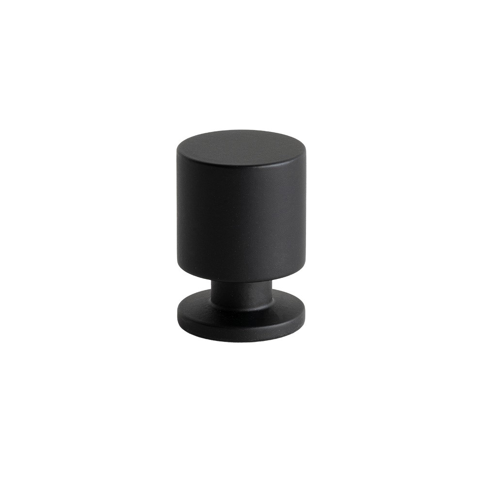 Knopp Solo mattsvart Ø21mm