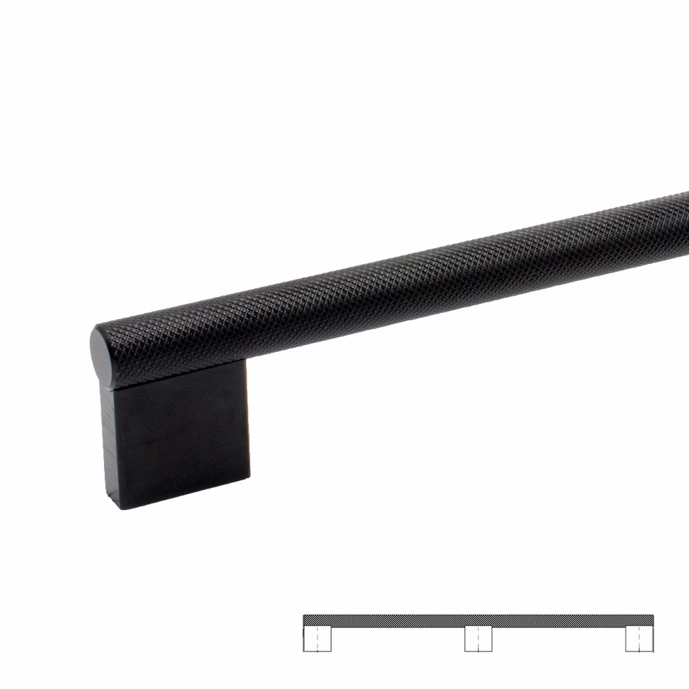 Handtag Graf Big-1168 svart 2x584mm