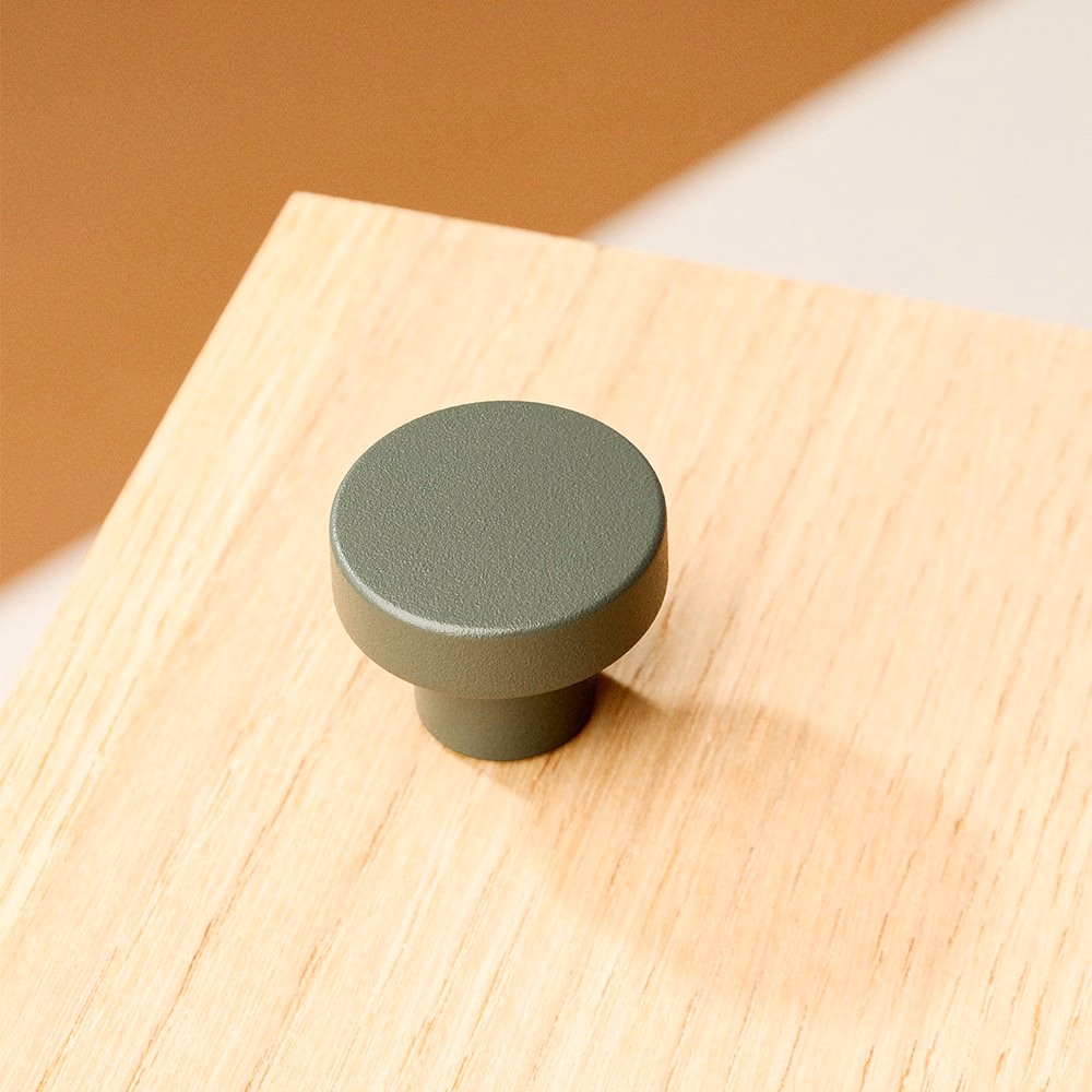 Knopp Circular Toniton Ash Green Ø33mm