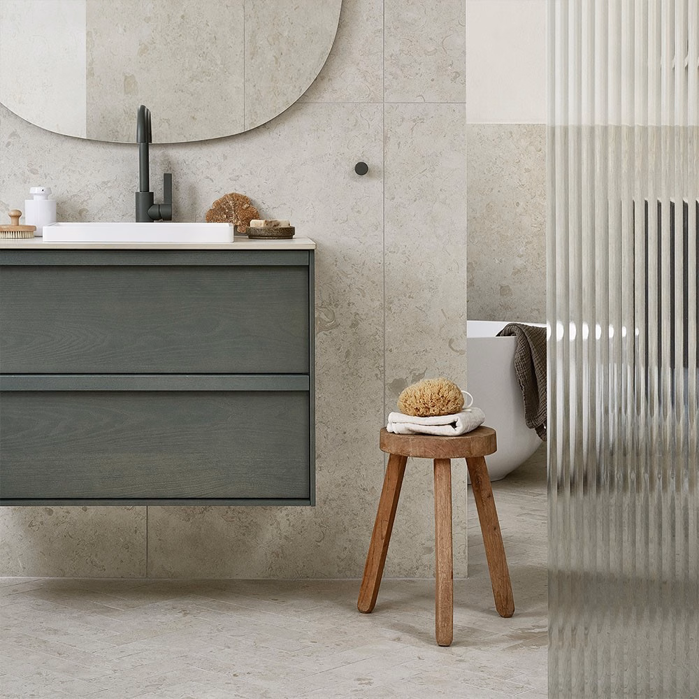 Knopp Circular Toniton Ash Green Ø33mm