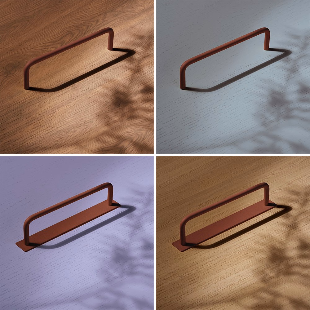 Handtag Thread Toniton Reddish Brown cc128mm