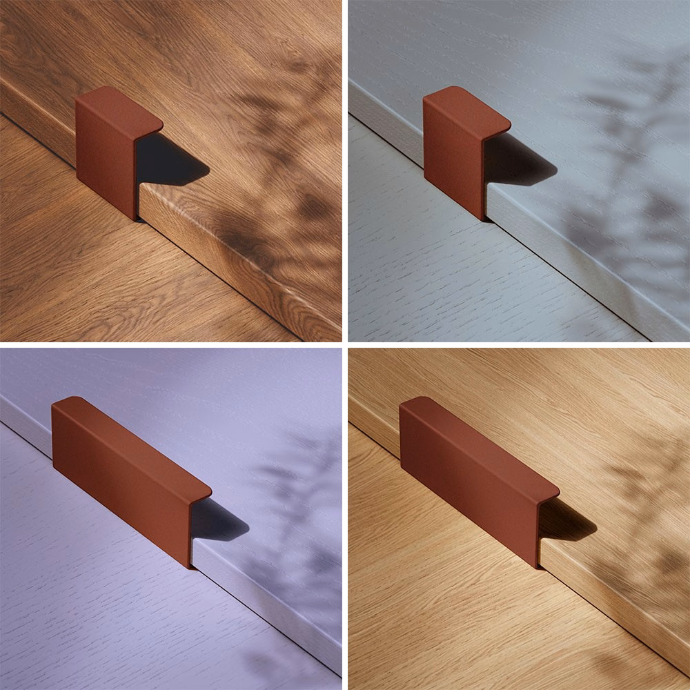 Profilhandtag Hide Toniton Reddish Brown 120mm