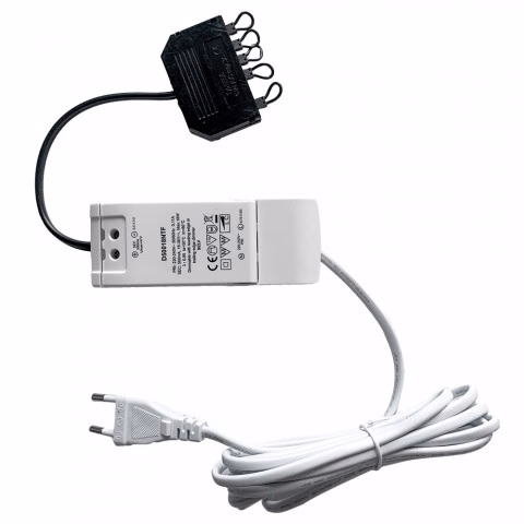 LED-spot Stella flat IP44 500mA/3W 3000K rf-look