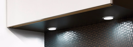 LED-spot Stella flat IP44 500mA/3W 2700K rf-look