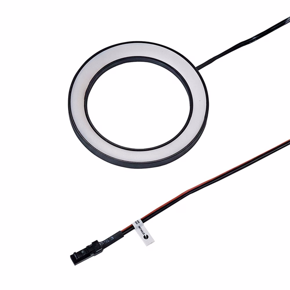 LED-spot Ringlight utanpål ink.adapter 4,3W 3000K svart