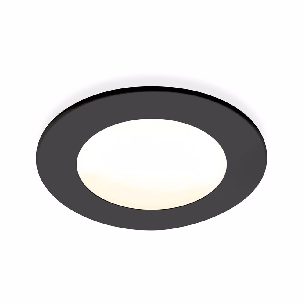 LED-spot Atom 24V/3W 3000K svart