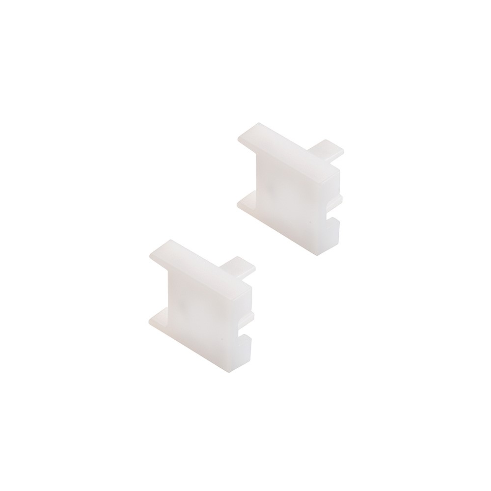Ändavslut Nubo vit 2-pack