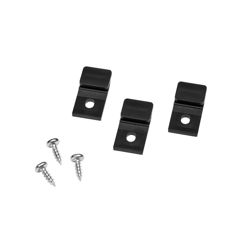 Monteringsfästen Tuby svart 3-pack