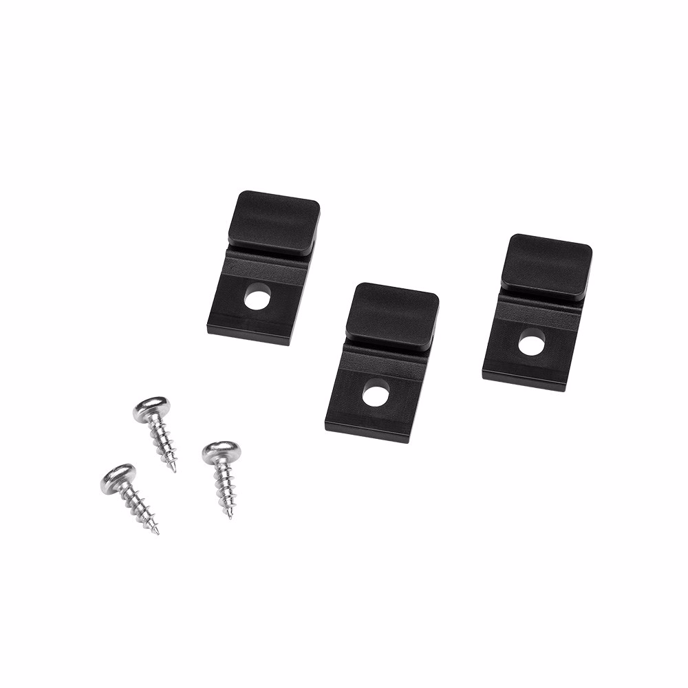 Monteringsfästen Tuby svart 3-pack