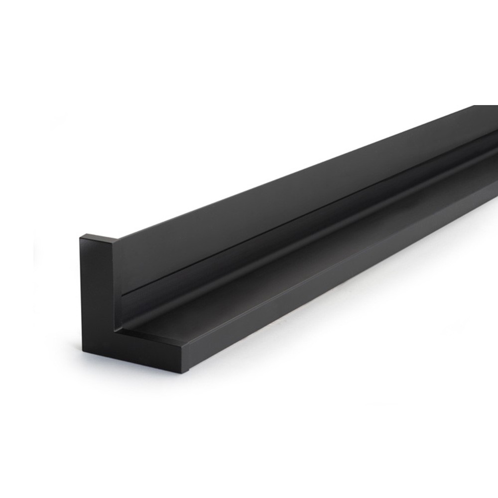 Beslag Design LED-profil Systema mattsvart SHE D-M Sx2000mm 2x19,6w 24V dc
