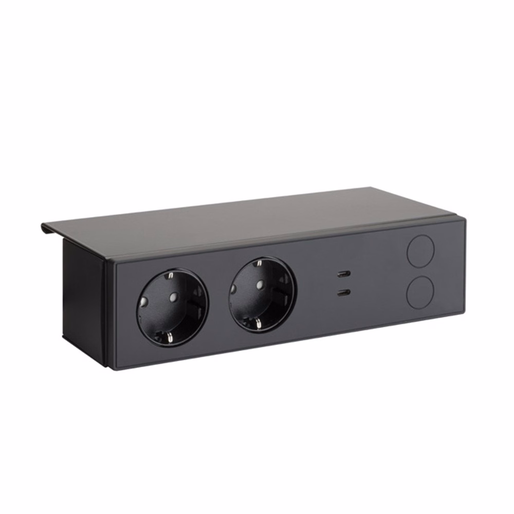 Styrcentral Nety D-M mattsvart max 75W 230/24Vdc