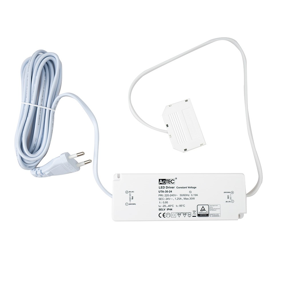 Drivdon UltraThin 24V/30W IP44 Micro24 6-ansl.