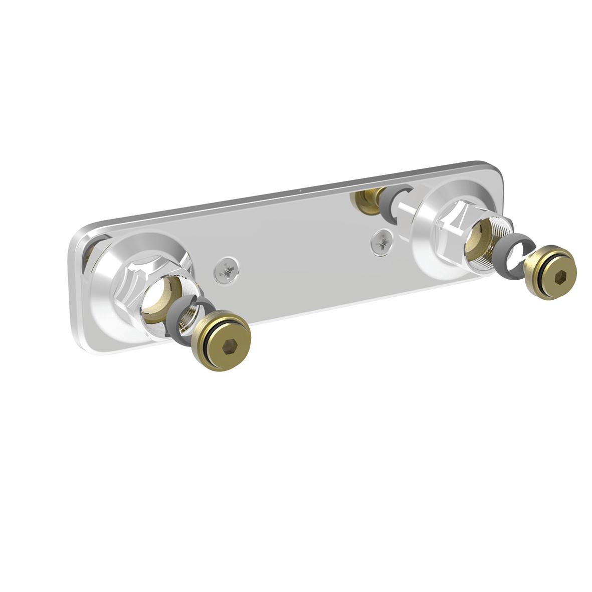VA V6 blandarfäste M26X15X2,5 cu, 160 c/c, dold