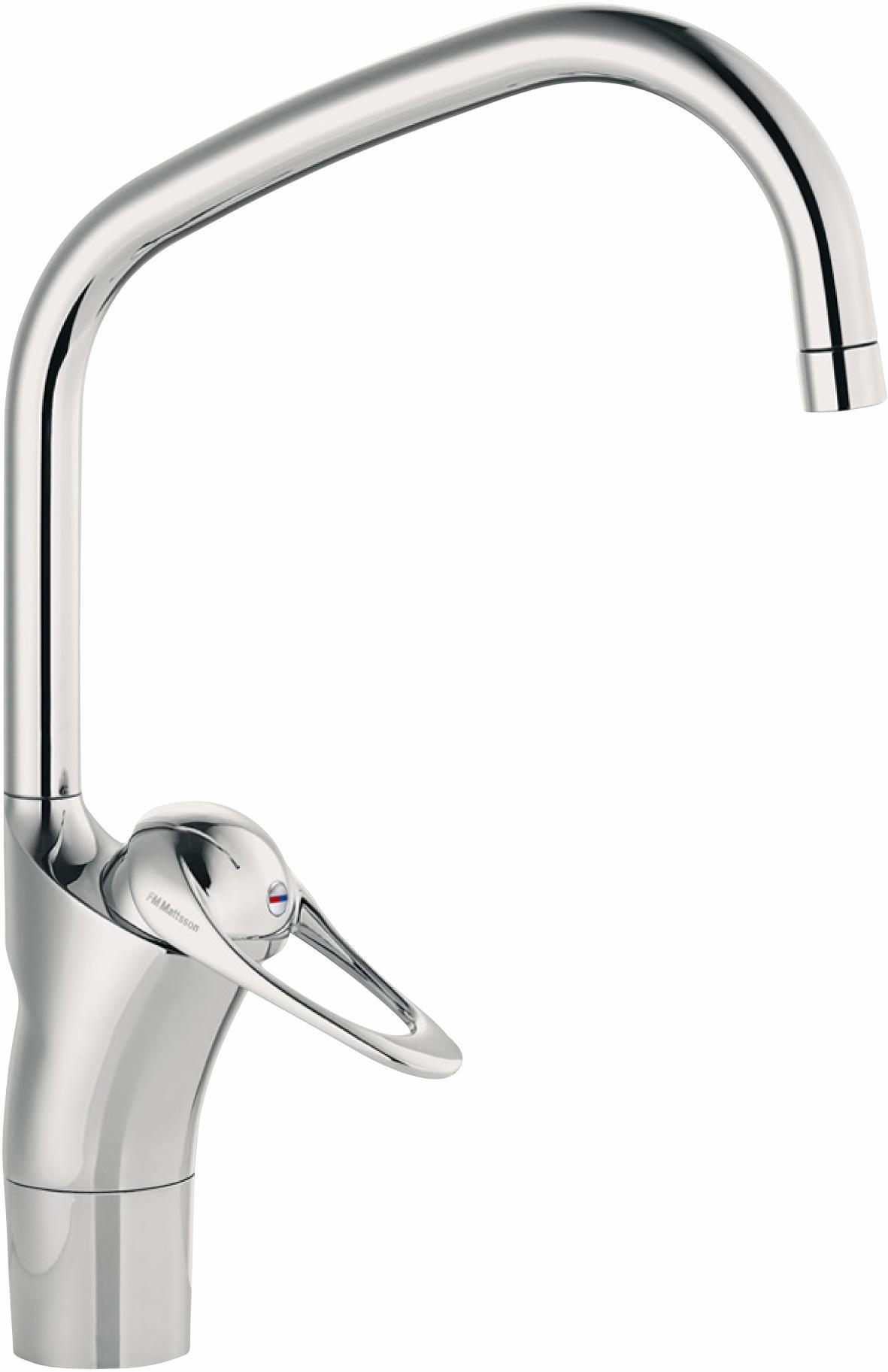 FM Mattsson FMM 8020 9000E II köksblandare, 1-grepp Ecosafe, utan dm-avst, J-pip