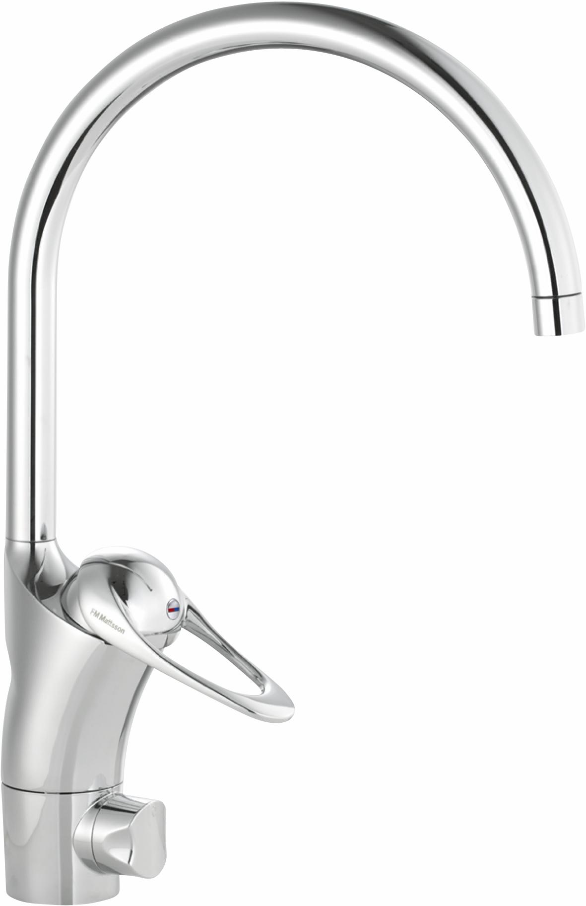 FM Mattsson FMM 8001 9000E II köksblandare, 1-grepp Ecosafe, med dm-avst - C-pip