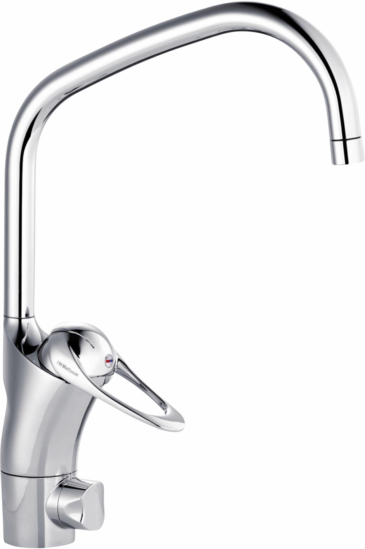 FM Mattsson FMM 8020 9000E II köksblandare, 1-grepp Ecosafe, med dm-avst, J-pip