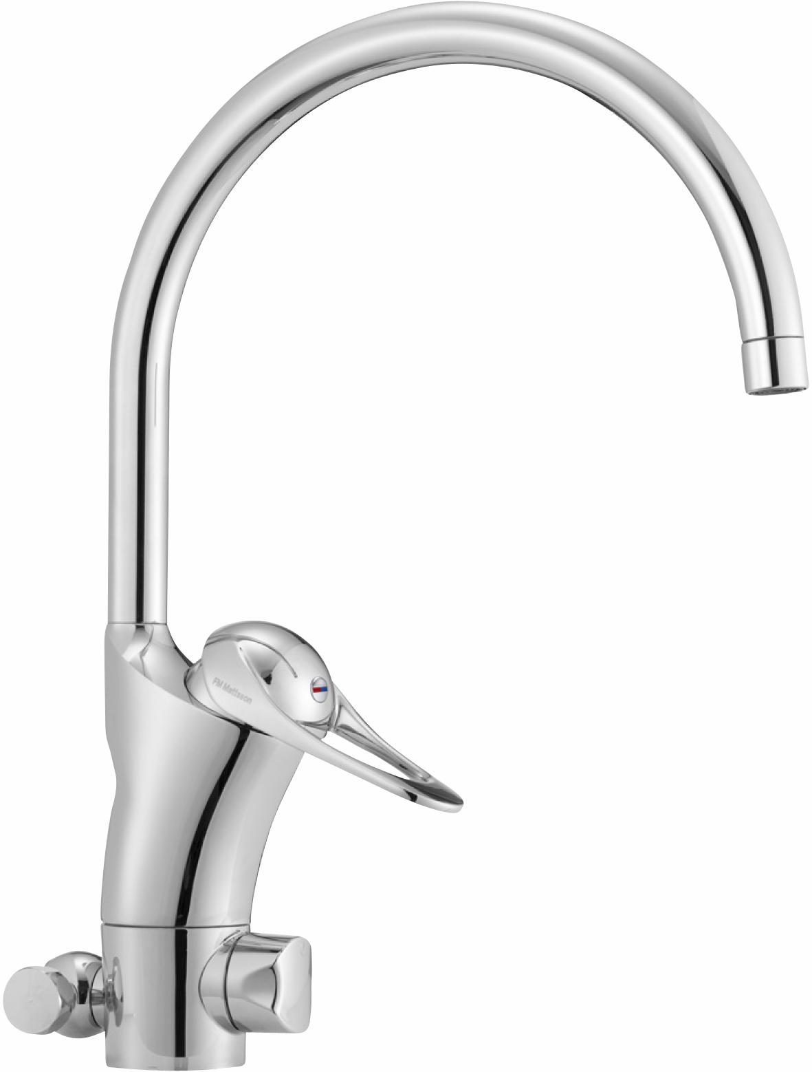 FM Mattsson FMM 8003-0000, 9000E II köksblandare, 1-grepp för bänkdiskmaskin, Ecosafe,