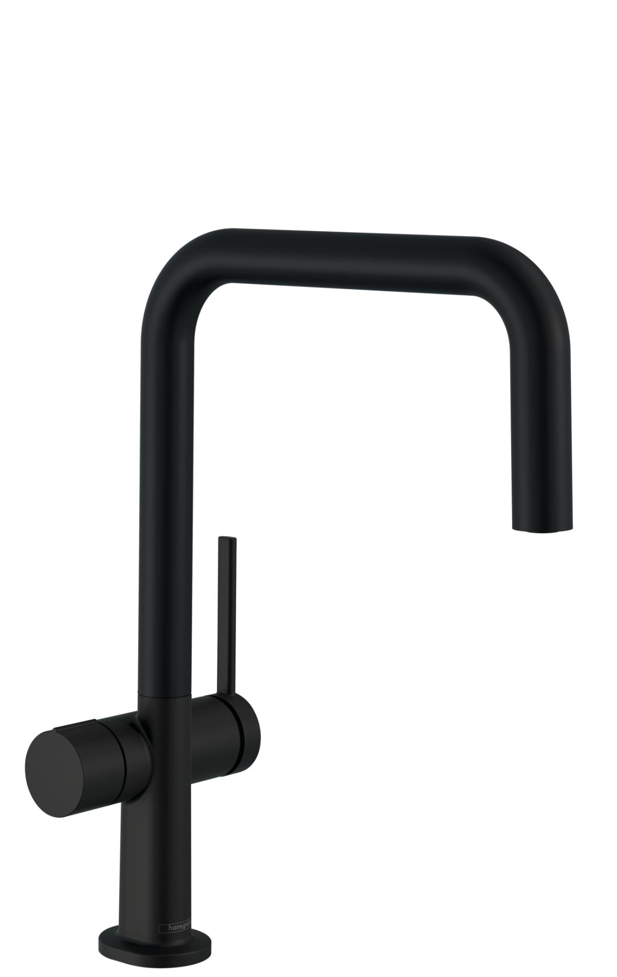 Hansgrohe HG Talis M54 72807670 matt svart köksblandare U220 1jet, med dm-avst, U-pip