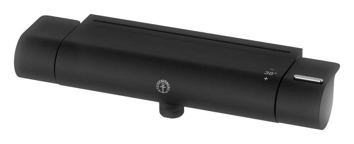 Gustavsberg GBG Estetic duschblandare 160 c/c , ned, svart