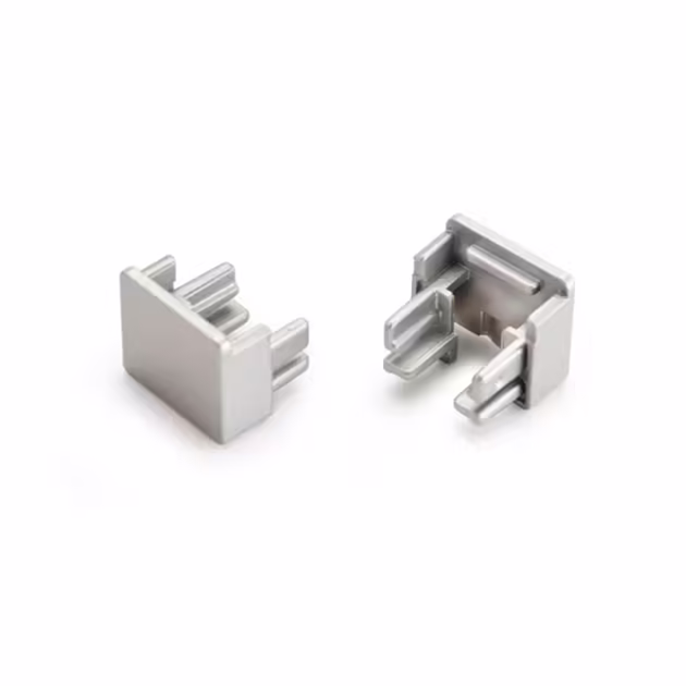 Ändavslut Nexus - Utanpåliggande - Aluminium - 2-pack