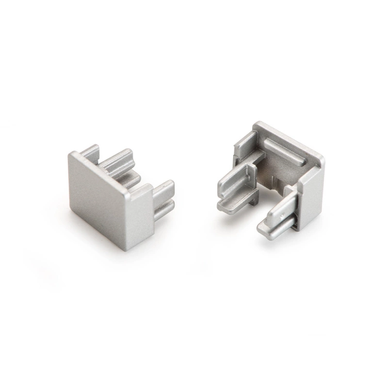 Ändavslut Nexus - Utanpåliggande - Aluminium - 2-pack