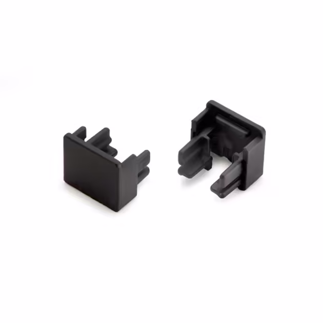 Ändavslut Nexus - Utanpåliggande - Svart - 2-pack