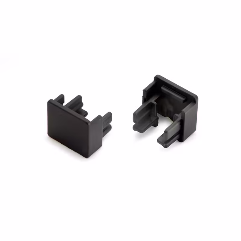 Ändavslut Nexus - Utanpåliggande - Svart - 2-pack