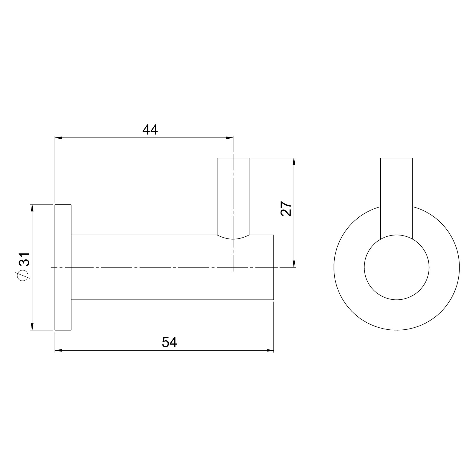 Askim Enkelkrok Låg 5,4cm