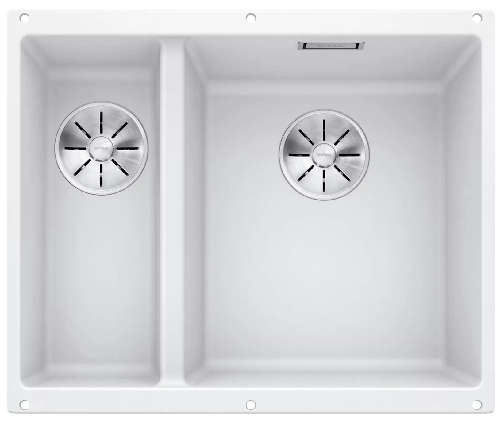 BLANCO BLANCO Subline 340/160-F silgranit vit Infino vänster