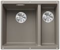 BLANCO BLANCO Subline 340/160-U silgranit tryffel Infino  vänster