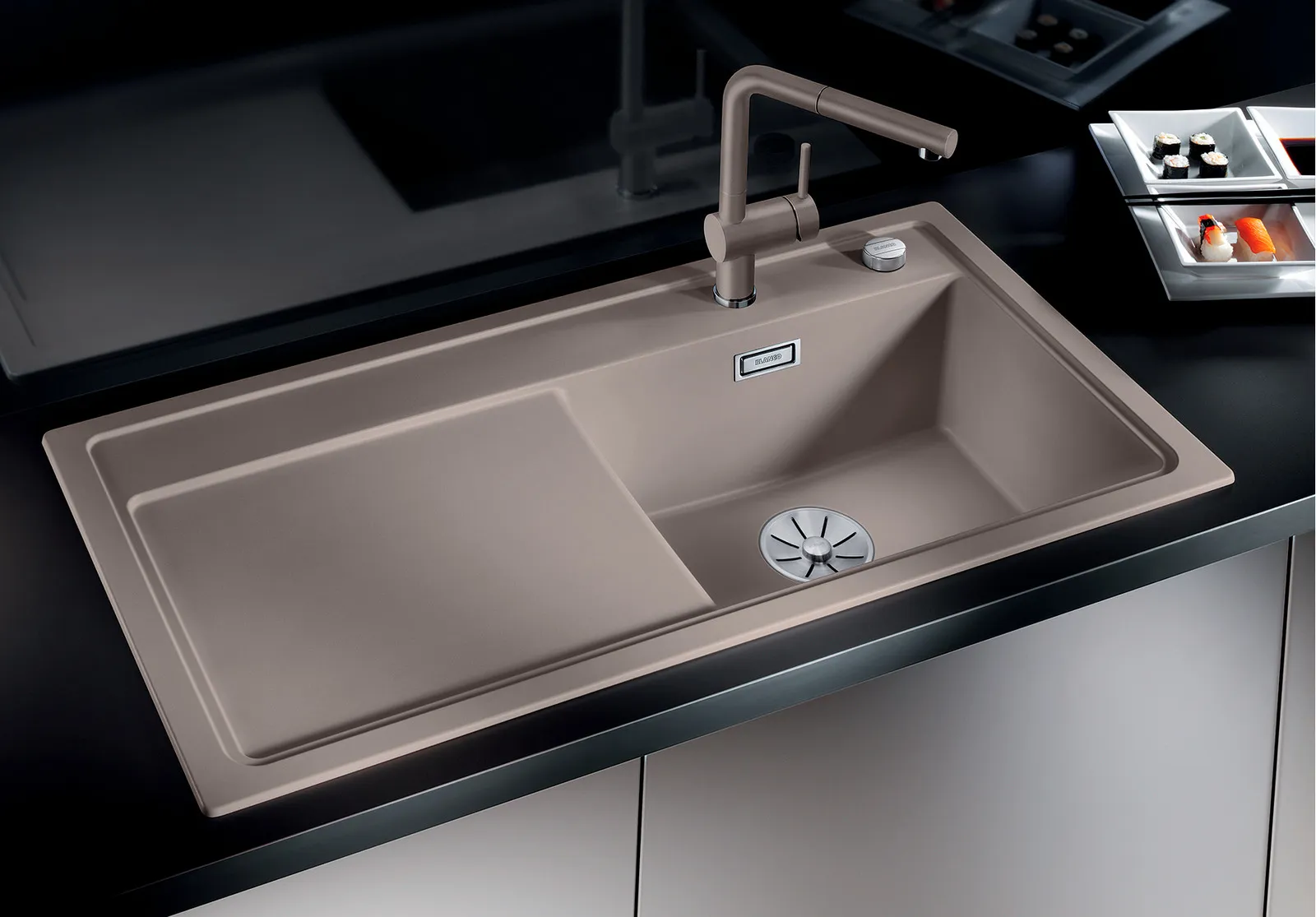 BLANCO BLANCO Zenar XL 6 S silgranit kaffe Infino vänster