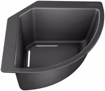 BLANCO hörnskål 215*215 mm - svart