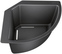 BLANCO hörnskål 215*215 mm - svart