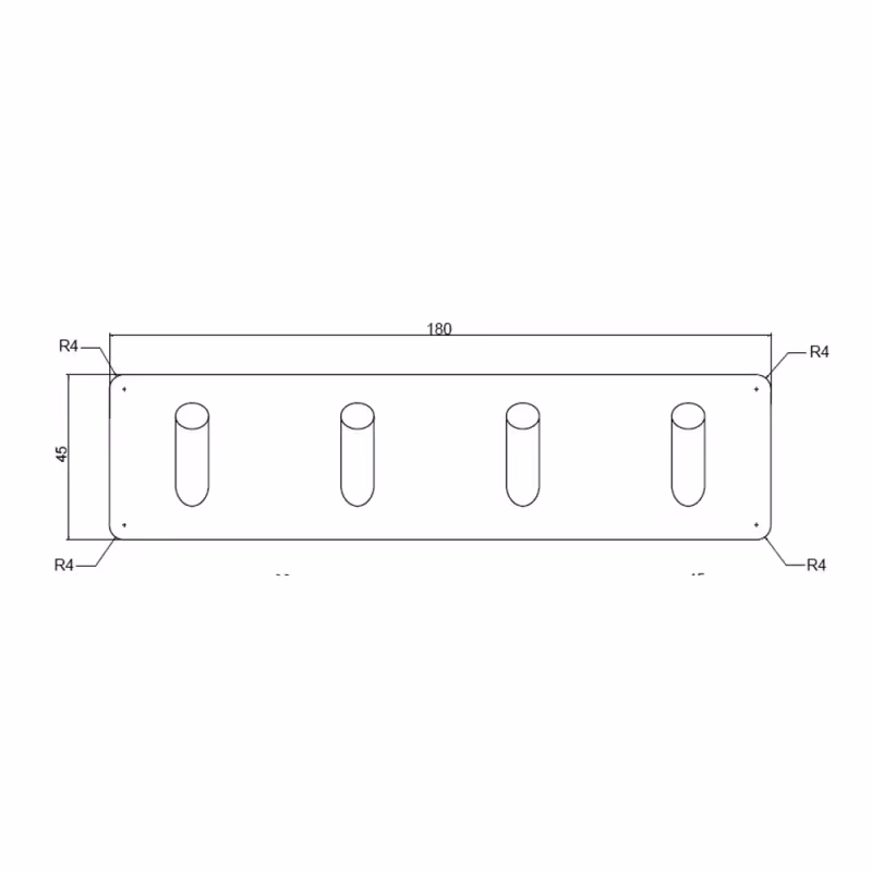 Base 200 - 4 Krok - Mattsvart