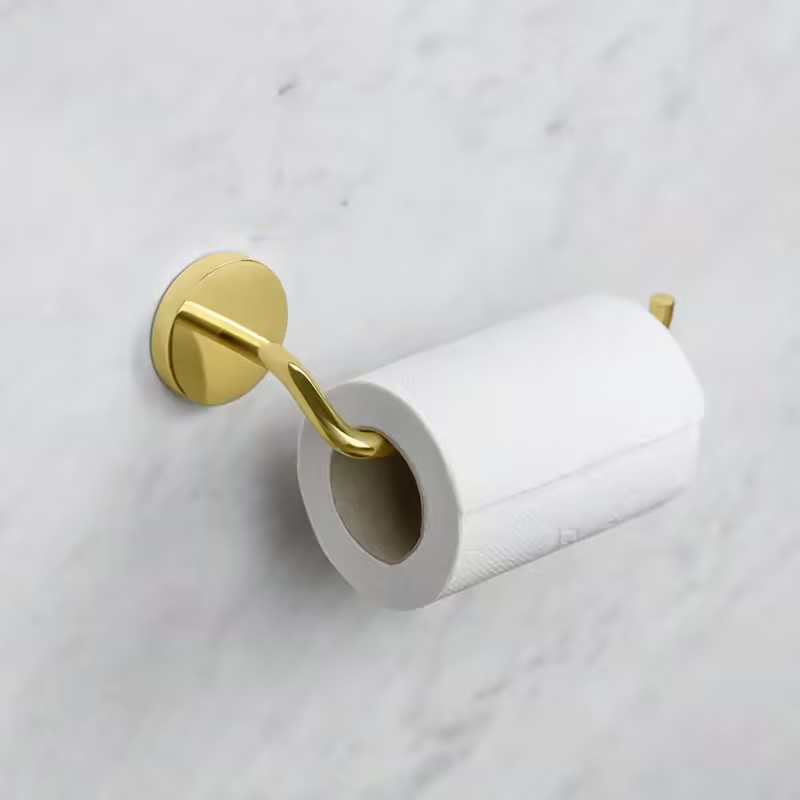 Calm - Toalettpappershållare - Polerad mässing