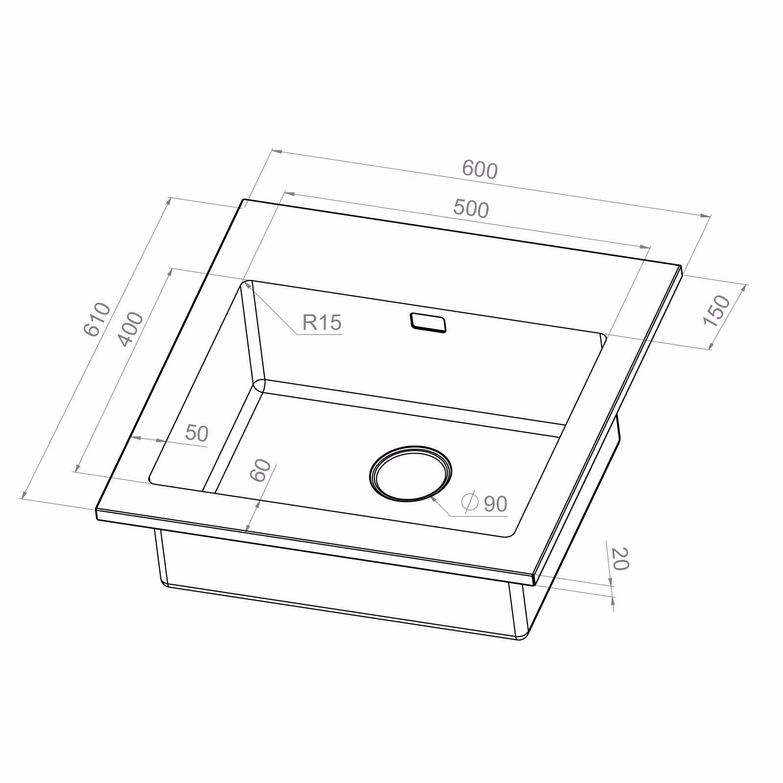 Diskbänk Strand STWT60E20